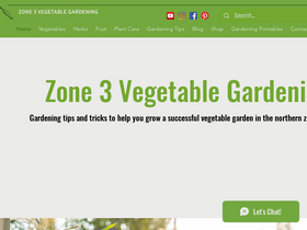 'zone3vegetablegardening.com' screenshot