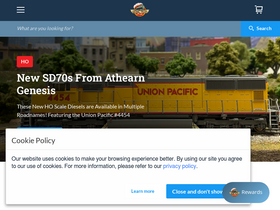 'modeltrainstuff.com' screenshot