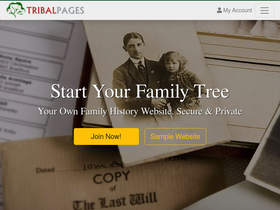'tribalpages.com' screenshot