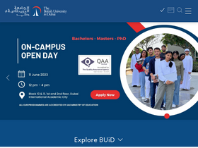 'buid.ac.ae' screenshot