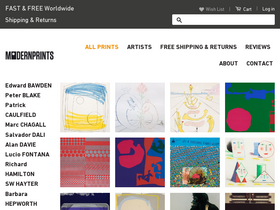 ModernPrints.co.uk Ltd homepage screenshot