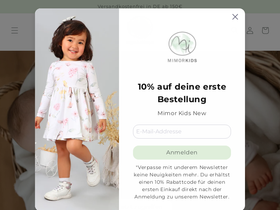 Mimor Kids website screenshot