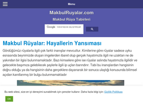 'makbulruyalar.com' screenshot