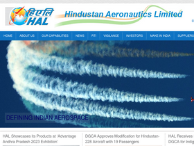 'hal-india.co.in' screenshot