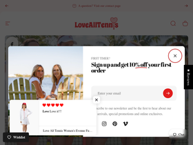 lovealltennisusa.com homepage screenshot