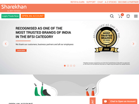 'sharekhan.com' screenshot