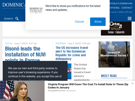 'dominicantoday.com' screenshot