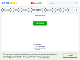 'gamebass.com' screenshot