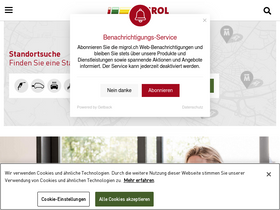 'migrol.ch' screenshot