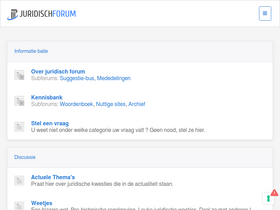'juridischforum.be' screenshot