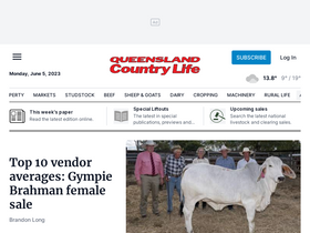 'queenslandcountrylife.com.au' screenshot