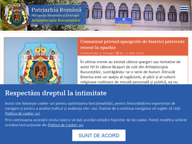 'arhiepiscopiabucurestilor.ro' screenshot