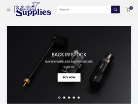 Band Supplies website screenshot