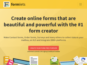 'formlets.com' screenshot