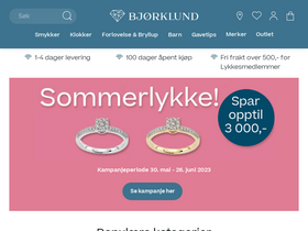 'bjorklund.no' screenshot