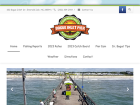 'bogueinletpier.com' screenshot