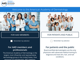 'find-a-derm.aad.org' screenshot