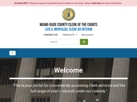 'miami-dadeclerk.com' screenshot