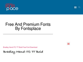 'fontsplace.com' screenshot
