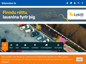 'bilasolur.is' screenshot