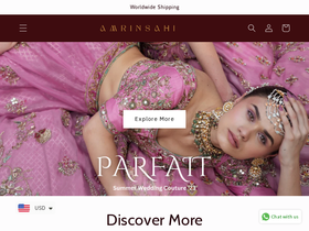 amrinsahi.com homepage screenshot