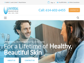 'universaldermatology.com' screenshot