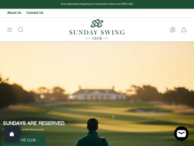 sundayswingclub.com homepage screenshot