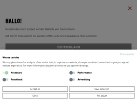 'lowa.de' screenshot