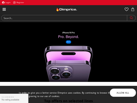 'dimprice.co.uk' screenshot