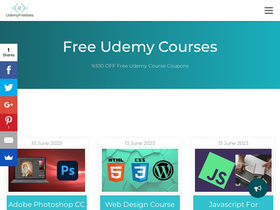 'udemyfreebies.com' screenshot