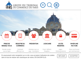 'greffe-tc-paris.fr' screenshot