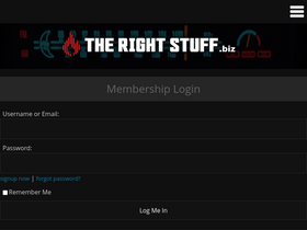'therightstuff.biz' screenshot