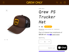 qrewonly.com homepage screenshot
