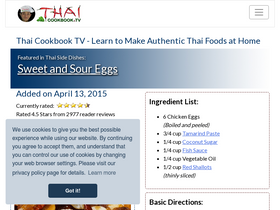 'thaicookbook.tv' screenshot