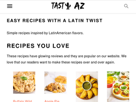 'tastyaz.com' screenshot