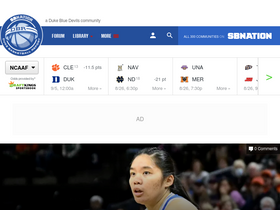 'dukebasketballreport.com' screenshot