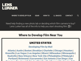 'lenslurker.com' screenshot