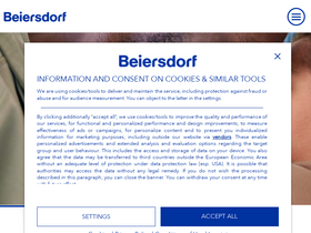 'beiersdorf.com' screenshot