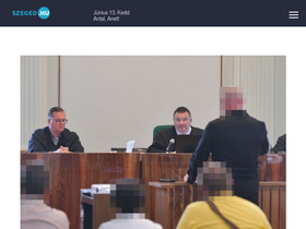 'szeged.hu' screenshot