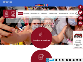 'tolima.gov.co' screenshot
