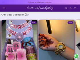 customerfriendlyshop.com homepage screenshot