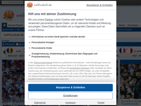 'weltfussball.de' screenshot
