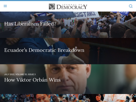 'journalofdemocracy.org' screenshot
