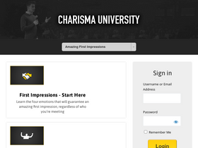 'charismaoncommanduniversity.com' screenshot