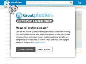 'grootplezier.nl' screenshot