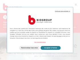 'biogroup.fr' screenshot