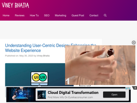 'vineybhatia.com' screenshot