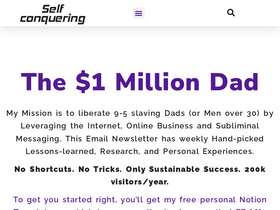 'selfconquering.com' screenshot
