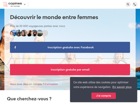 'copinesdevoyage.com' screenshot