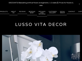 lussovitadecor.com homepage screenshot